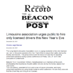 Herald Newspapers: Limousine association urges public to hire only licensed drivers this New Year’s Eve
